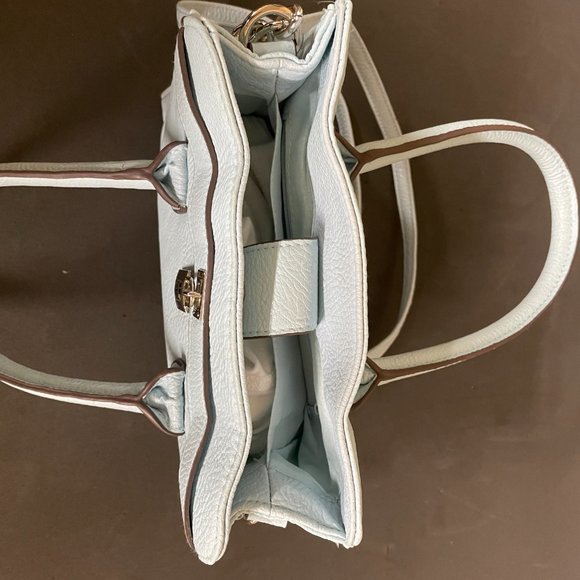 Womens Baby Blue Faux Leather Purse w/Detachable Shoulder Strap*1 Flaw FREE**** - Picture 4 of 8